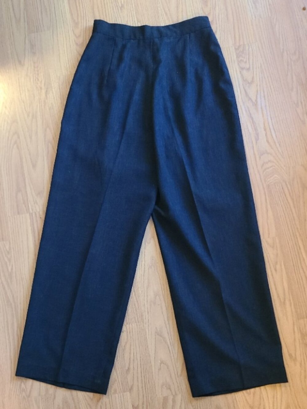VINTAGE 80s GUY LAROCHE PLEATED LOGO-BUTTON TROUSERS PANTS RELAXED HIGH RISE 40 - Picture 4 of 8
